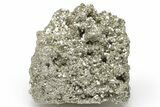 Striated, Cubic Pyrite Crystal Cluster - Peru #218502-1